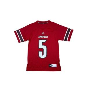 Adidas Louisville Cardinals Football Jersey Red Bridgewater 5 mens Small S